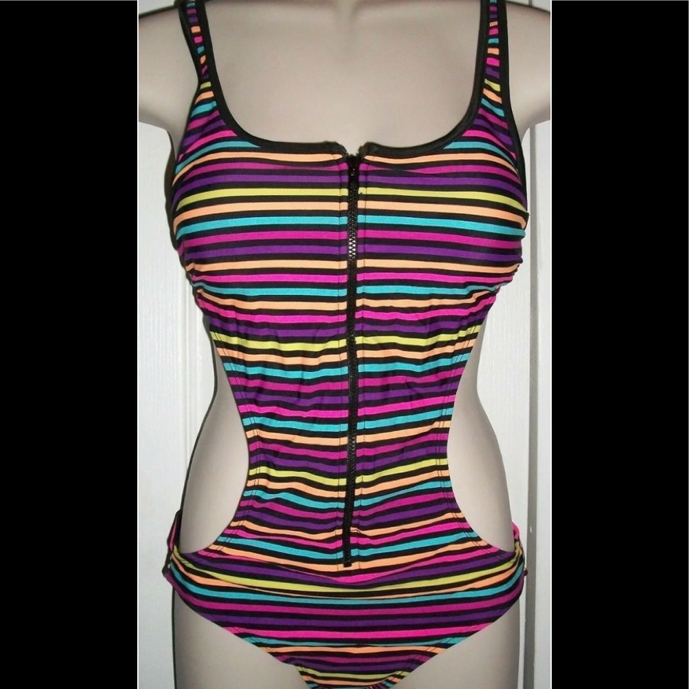 NEW JOE BOXES SMALL WOMENS TANKINI BATHING SWIM SUIT ONE PIECE